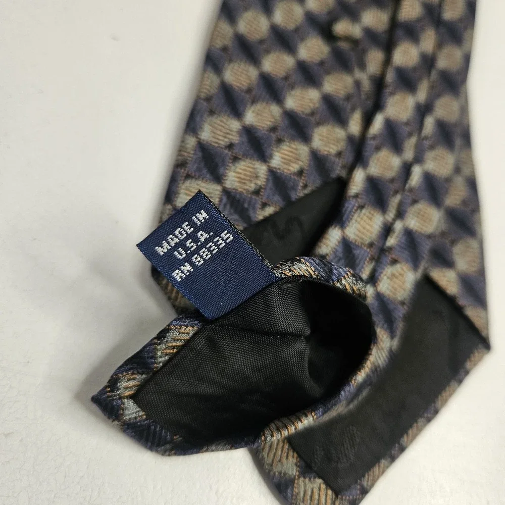 Mulberry Mens Neck‎ Tie Silk Italy Hand Sewn US Made